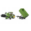 Tractor John Deere 7930 con pala y remolque