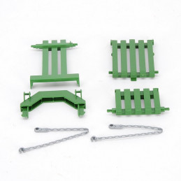 Rejilla empacadora John Deere de juguete Bruder a escala 1:16 para tractores.