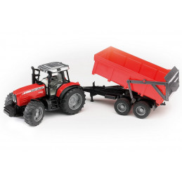 Tractor Massey Ferguson 7480 con remolque