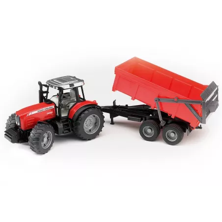 Tractor Massey Ferguson 7480 con remolque