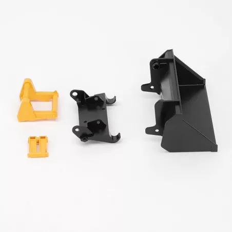 Pala y deflexión JCB MIDI CX de Bruder, accesorio de plástico resistente para excavación de juguete.