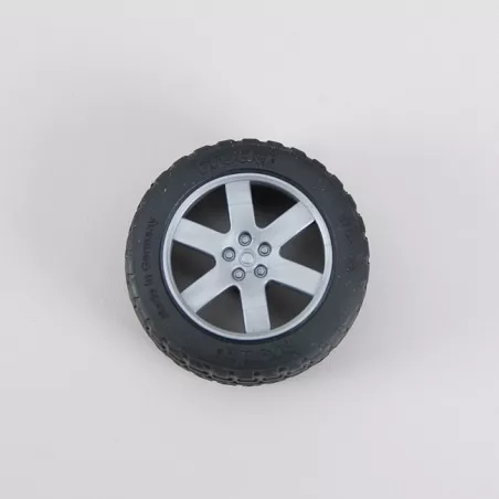 Rueda de repuesto original a escala 1:16 para coche de juguete Land Rover de Bruder.