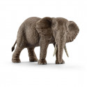 Figura de juguete realista de elefante africano hembra para coleccionismo y juego educativo.