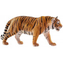 Figura de tigre de juguete Schleich pintada a mano con gran realismo y detalle para niños y coleccionistas.