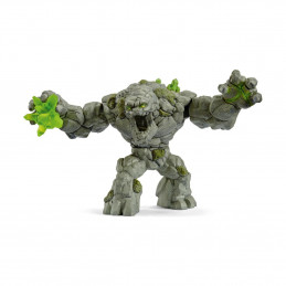 Figura del monstruo de piedra de Schleich Eldrador con puños de cristal y torso giratorio.