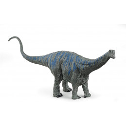 Figura de juguete de brontosaurio de Schleich pintada a mano con detalles realistas para niños y coleccionistas.