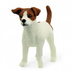 Figura realista de perro Jack Russell Terrier de la marca Schleich para juego educativo.
