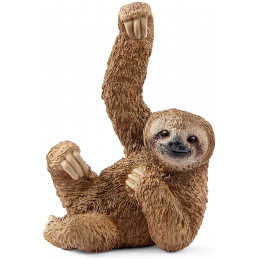 Figura de juguete de perezoso Schleich pintada a mano con detalles realistas
