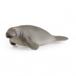Figura realista de vaquita marina de Schleich, juguete educativo para niños sobre mamíferos marinos.