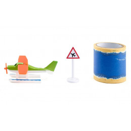 Hidroavión con cinta | Set de juego aéreo escala 1:87
