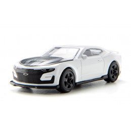 Coche de juguete Chevrolet Camaro en miniatura de metal y plástico con detalles realistas