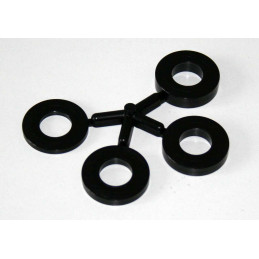 Accesorio de 4 pliegues de plástico resistente para tractor de juguete Rolly Toys.