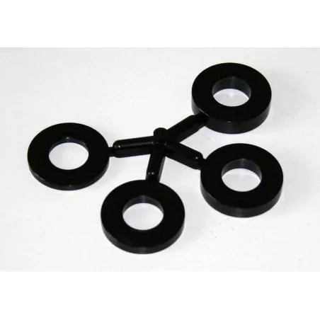 Accesorio de 4 pliegues de plástico resistente para tractor de juguete Rolly Toys.
