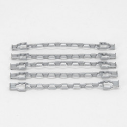 Cadenas de juguete Bruder escala 1:16 para remolques madereros y sujeción de troncos.