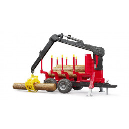 Remolque con grua Forestal - Escala 1:16