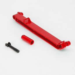 Barra de tiro giratoria para tractores de juguete Bruder, ideal para conectar remolques y accesorios.