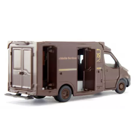 Furgoneta UPS Mercedes-Benz Sprinter a escala 1:50 de juguete y colección con puertas practicables.