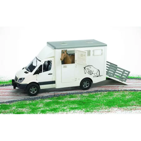 Coche MB para transporte caballo incluye un caballo - Escala 1:16