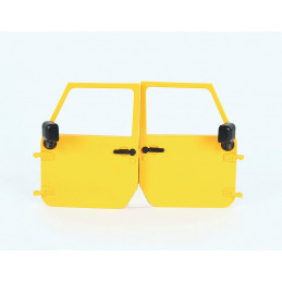 Puertas de repuesto amarillas para Jeep de juguete Bruder escala 1:16