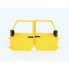 Puerta del conductor y del pasajero Jeep amarillo