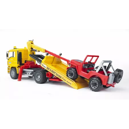 Camion Grua Man incluye todoterreno - escala 1:16