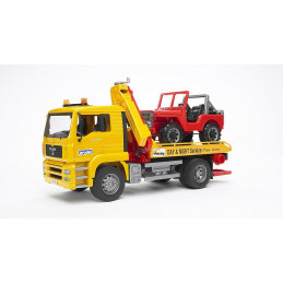 Camion Grua Man incluye todoterreno - escala 1:16