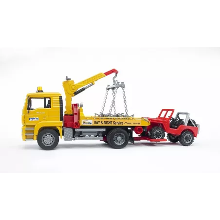 Camion Grua Man incluye todoterreno - escala 1:16