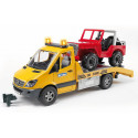 Camion Mercedes Benz Sprinter grua con todoterreno - Escala 1:16