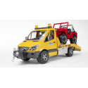 Camion Mercedes Benz Sprinter grua con todoterreno - Escala 1:16