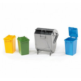 Set de contenedores de basura - escala 1:16