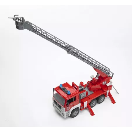 Camion Bomberos MAN con escalera y luz sonido - escala 1:16