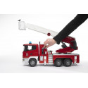 Camión de bomberos de juguete SCANIA de Bruder a escala 1:16 fabricado en plástico ABS.