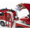 Camión de bomberos de juguete SCANIA de Bruder a escala 1:16 fabricado en plástico ABS.