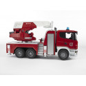 Camión de bomberos de juguete SCANIA de Bruder a escala 1:16 fabricado en plástico ABS.