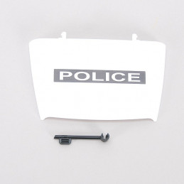 Capó de motor con soporte escala 1:16 para coche de policía de juguete Bruder.