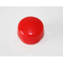 Tapón de manilla rojo de repuesto en plástico resistente para tractores de pedales Rolly Toys.