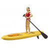 Socorrista con tabla de paddle surf