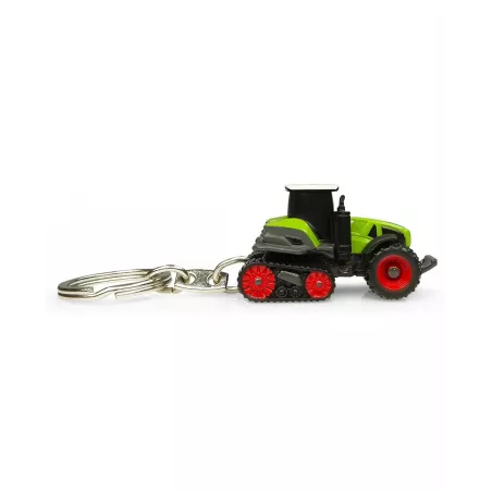 Réplica metálica a escala del tractor CLAAS Axion 960 Terra Trac con sistema de orugas para coleccionistas.