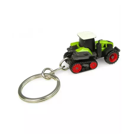 Réplica metálica a escala del tractor CLAAS Axion 960 Terra Trac con sistema de orugas para coleccionistas.