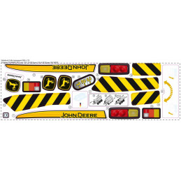 Pegatina oficial John Deere para remolque de juguete Rolly Toys resistente al exterior.