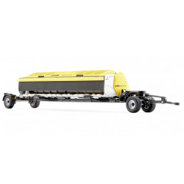 ProfiCut 700 de WIKING a escala 1:32 con carro de transporte para cosechadora John Deere 8500i.