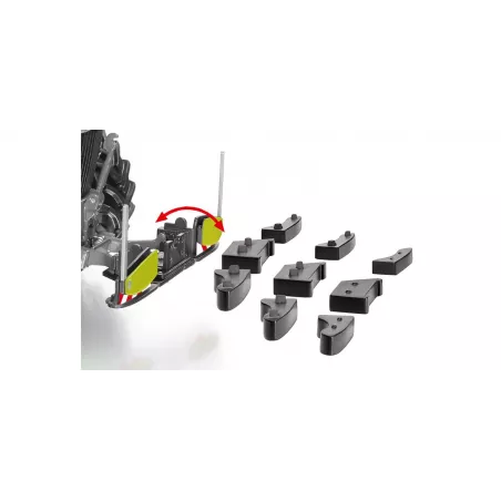 AGRIbumper Claas Design de WIKING a escala 1:32, accesorio metálico de protección inferior para tractores.