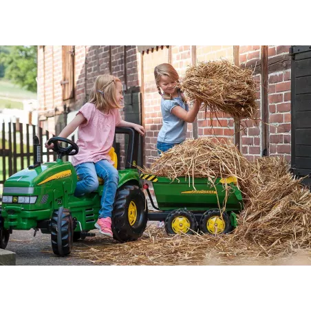 Remolque 2 ejes John Deere para tractor a pedales
