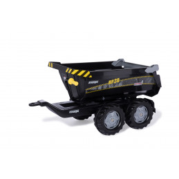 Remolque volquete de dos ejes Krampe Negro Rolly Toys para tractor de pedales infantil
