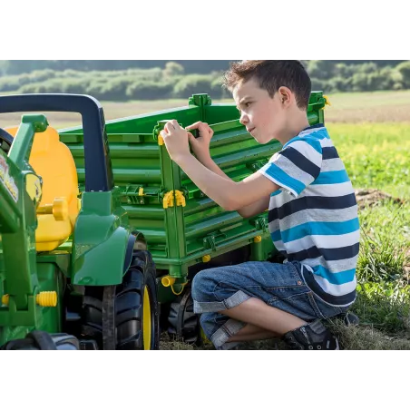 Remolque de juguete de 3 ejes John Deere para niños de 3 a 10 años
