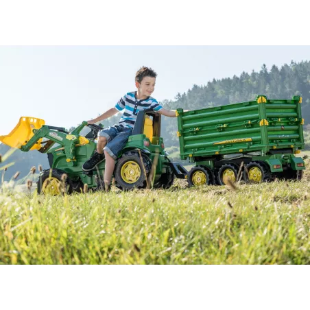 Remolque de juguete de 3 ejes John Deere para niños de 3 a 10 años