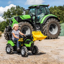 Tractor Deutz-fahr Agrotron con pala y ruedas neumaticas a pedales