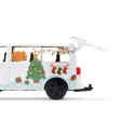Juguete miniatura VW T5 Muñeco de nieve de metal y plástico con acoplamiento