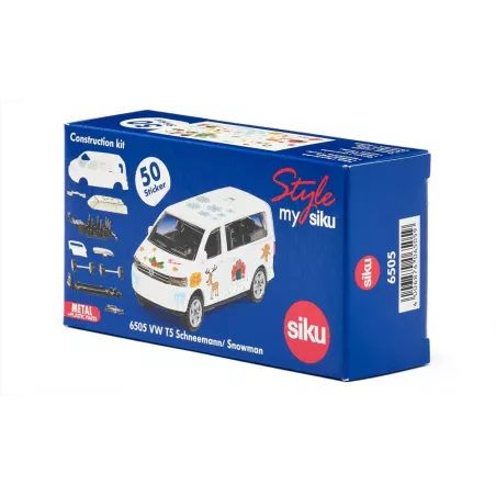 Juguete miniatura VW T5 Muñeco de nieve de metal y plástico con acoplamiento
