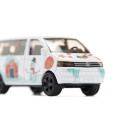 Juguete miniatura VW T5 Muñeco de nieve de metal y plástico con acoplamiento